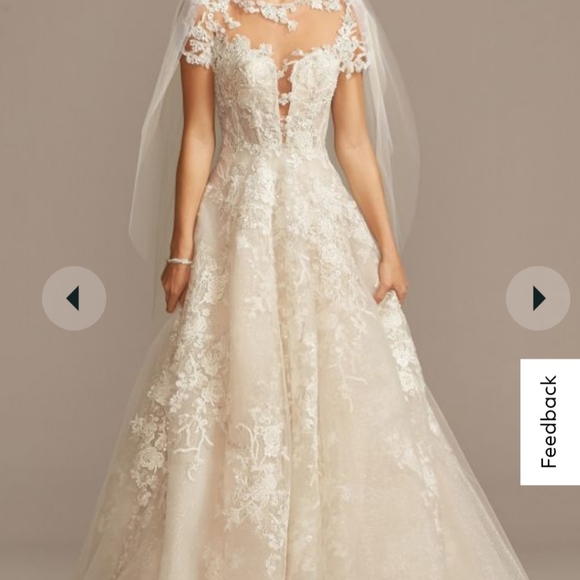 Oleg Cassini Wedding Dress with Pockets!